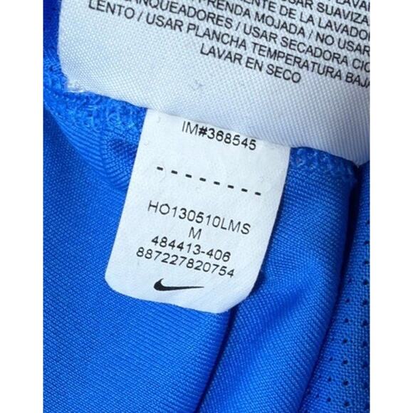 Nike Pro Combat Men’s M Blue Vented Authentic Collection Baseball Top Active - Picture 8 of 8